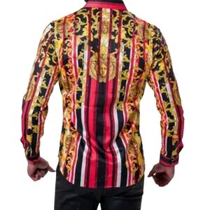 Barabas Sequin Medusa Shirt Command the Room in this Barabas Medusa Shirt Medium